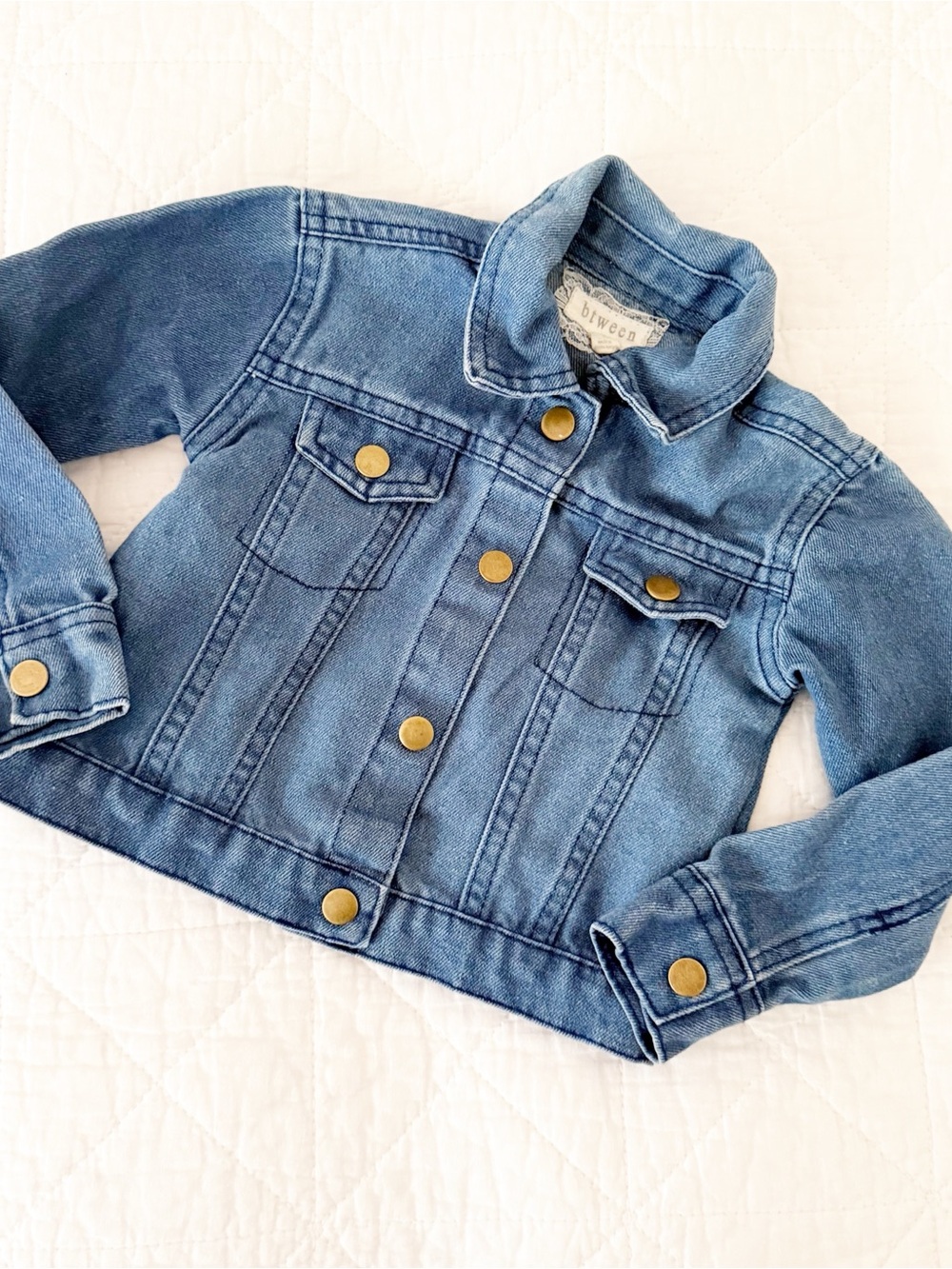 NEW btween 3T Kids Classic Light Blue Denim Jacket NWOT